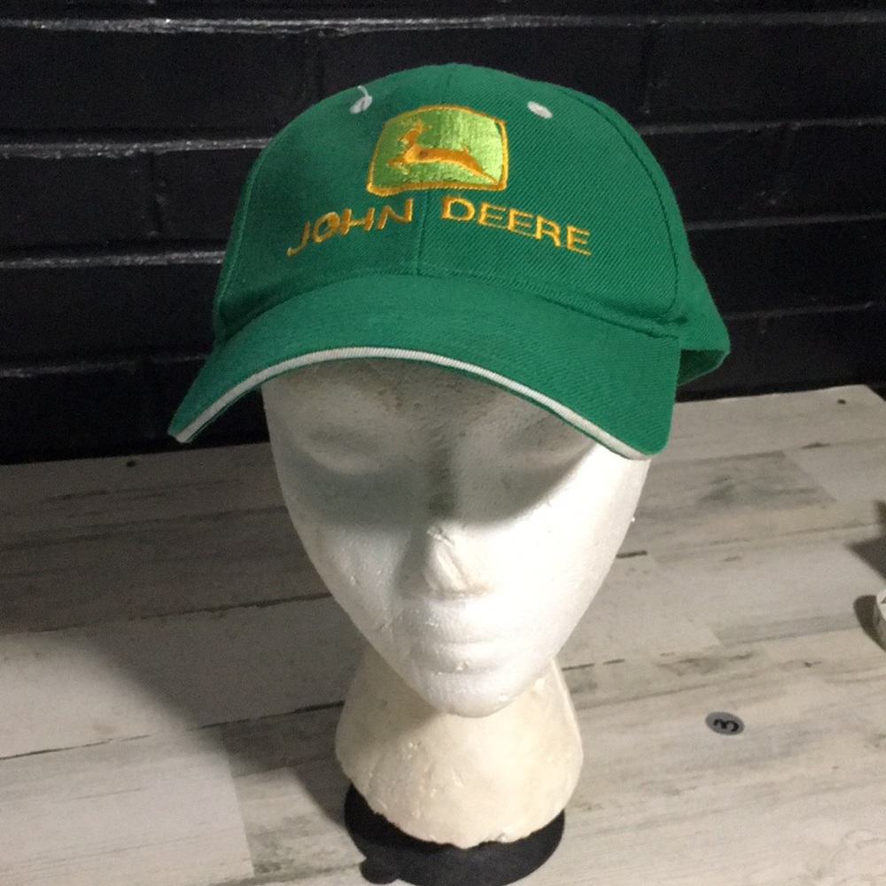 John Deere green men’s/unisex adjustable snap back ball cap
